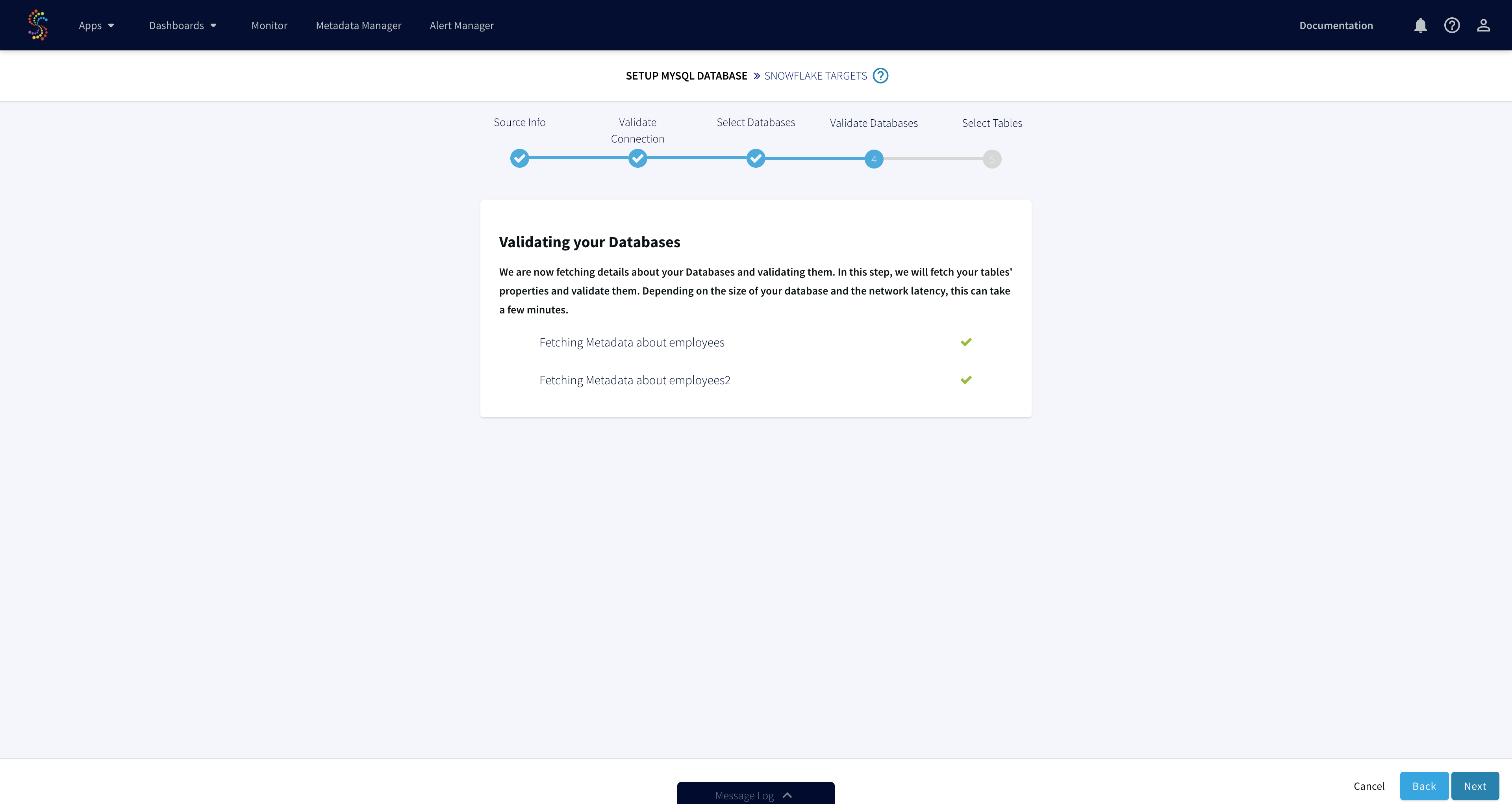 4.0 wizard connection check