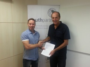 Cy Erbay, Director of Field Engineering, WebAction (right) and Svante Hjorth, Partner and CEO, Southpartner (left)