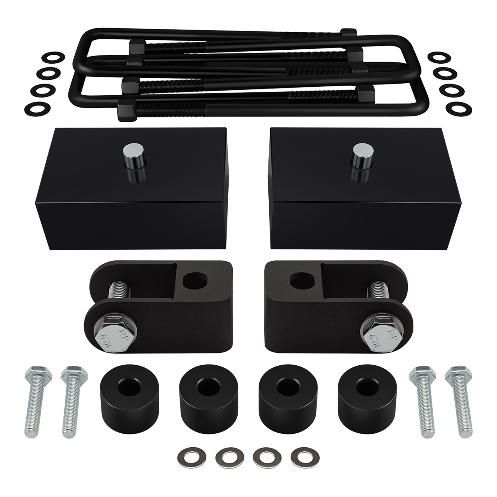 2 inch Rear Lift Kit + Sway Bar Drop + Shock Extenders For 12-19 Nissan NV3500 2WD