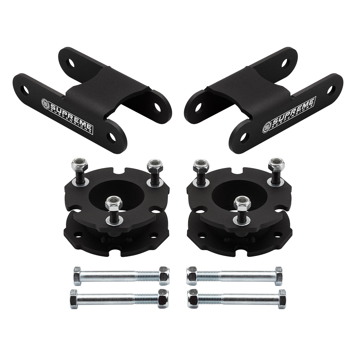 2.5 Front Spacers 2 Rear Shackles Lift Kit For 15-17 Chevy Colorado 2WD 4WD