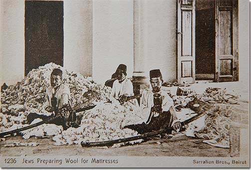 Beirut Jews Prepare Wool