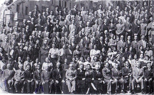 The Personnel of Cicurel, one of the biggest Department stores in the Middle-East, regarded as “Les Galeries Lafayettes” of the East. With branches in several cities in Egypt, the range at Cicurel was endless: from lavish glass, crockery, fabrics, cosmetics, to the latest elegant Parisian fashions. (From the book “The Golden Era of the Jews of Egypt” by Levana Zamir)