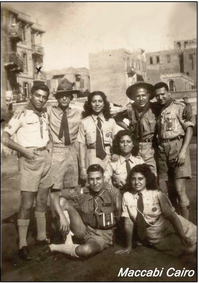Maccabi Cairo excursion – May 1945. (From the private collection of Elie Patan).