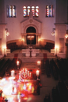 Inside the Synagogue of Oran