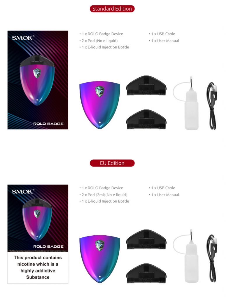 Smok Rolo Badge Kit