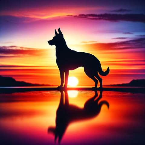 Preview for Dog-silhouette-at-sunset-aiold-template-a8eb0