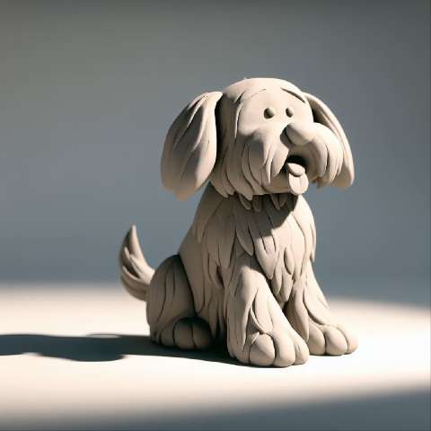 Preview for Clay-dog-sculpture-aiold-template-91adb