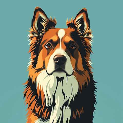 Preview for Collie-dog-illustration-aiold-template-fefd9