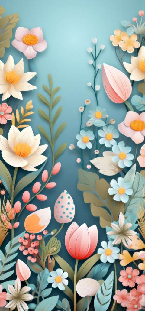 Preview for Spring-floral-arrangement-easter-phone-template-47a75