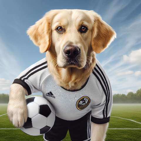 Preview for Soccer-dog-in-action-aifashion-template-fc706