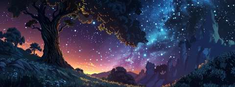 Preview for Dreamy-night-sky-landscape-astrophotography-cover-template-e52ea