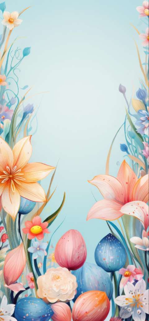 Preview for Easter-floral-arrangement-easter-phone-template-03653