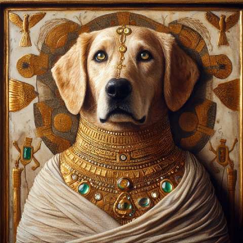 Preview for Egyptian-dog-portrait-art-aiold-template-ef47a