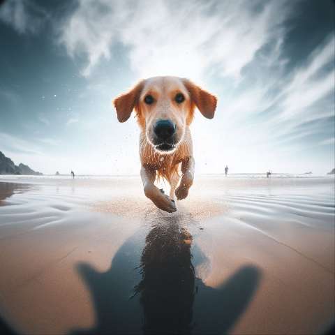 Preview for Happy-dog-on-beach-aiold-template-aa289