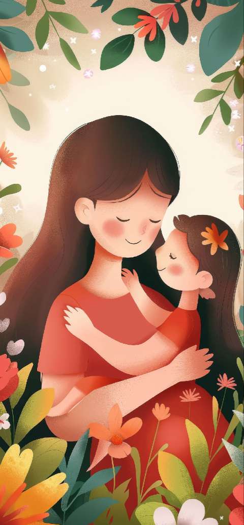 Preview for Mother-daughter-illustration-mothers-day-template-3fdd2
