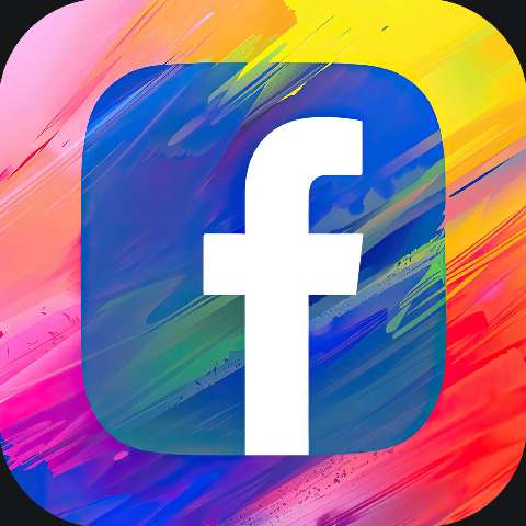 Preview for Facebook-logo-design-colorful-app-template-5d487
