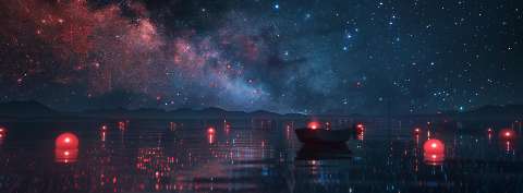 Preview for Serene-night-sky-lanterns-astrophotography-cover-template-8dd3e