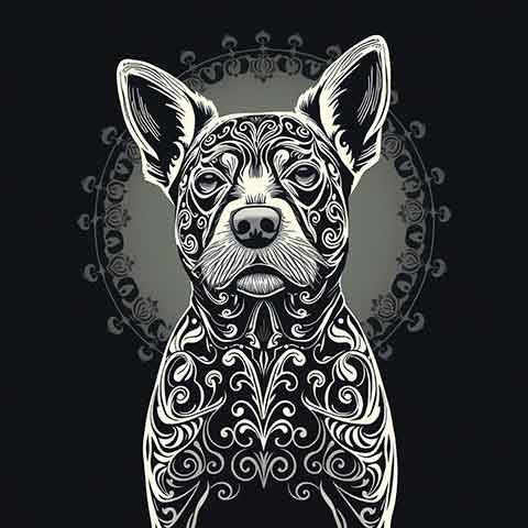 Preview for Ornate-dog-illustration-design-aiold-template-5b69c