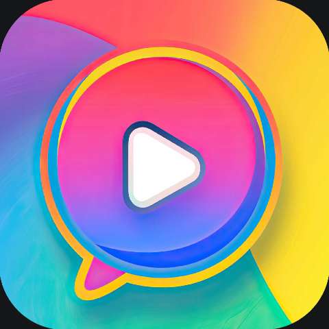 Preview for Multimedia-messaging-app-icon-colorful-app-template-b8911