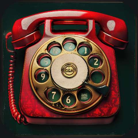 Preview for Vintage-red-rotary-phone-gucci-app-template-2a607