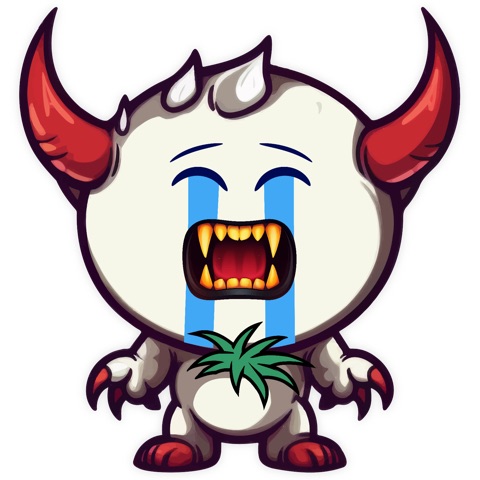 Preview for Crying-demon-cartoon-character-emoji-creatures-template-ab0a9