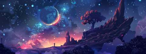 Preview for Dreamy-night-sky-landscape-astrophotography-cover-template-6a49a