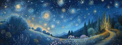 Preview for Starry-night-landscape-astrophotography-cover-template-a4d15