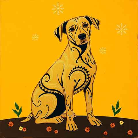 Preview for Decorative-dog-illustration-aiold-template-fa865