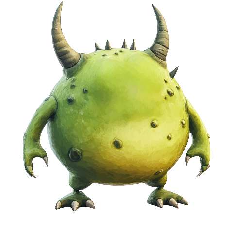 Preview for Fantasy-green-monster-illustration-ugly-monster-template-cb6d5