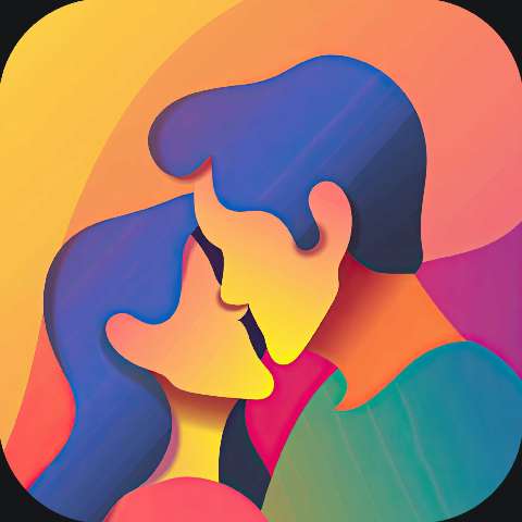 Preview for Romantic-couple-illustration-colorful-app-template-b13e7