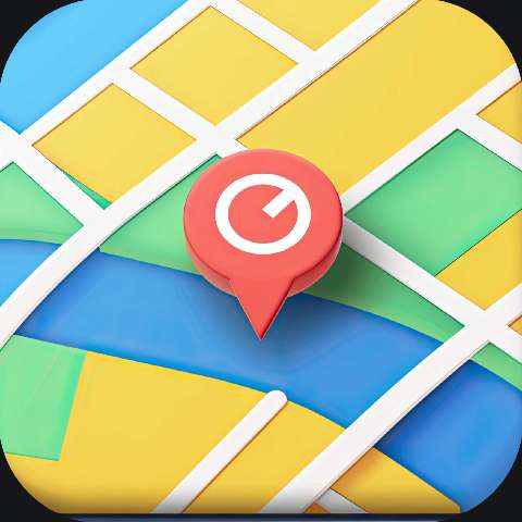 Preview for Location-tracking-app-icon-maps-app-template-4376a