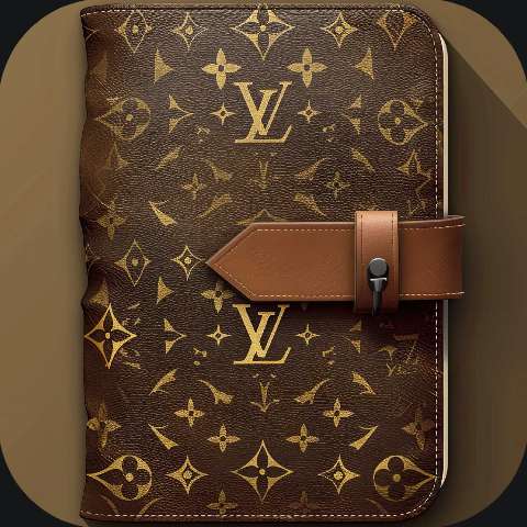 Preview for Luxury-leather-journal-louis-vuitton-template-eb831