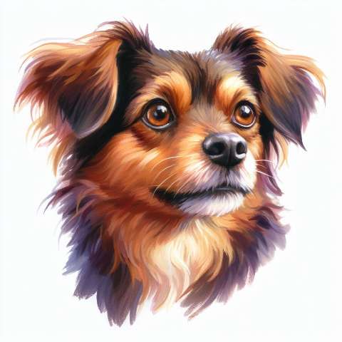 Preview for Watercolor-dog-portrait-art-aiold-template-d8440