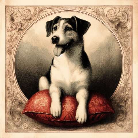 Preview for Vintage-dog-illustration-aiold-template-87a20