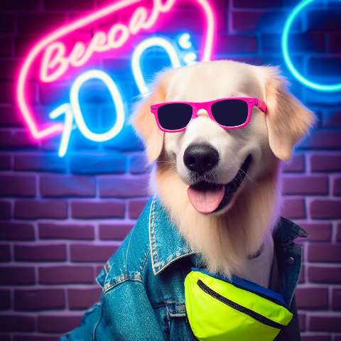 Preview for Cool-dog-sunglasses-neon-aiold-template-e3f48