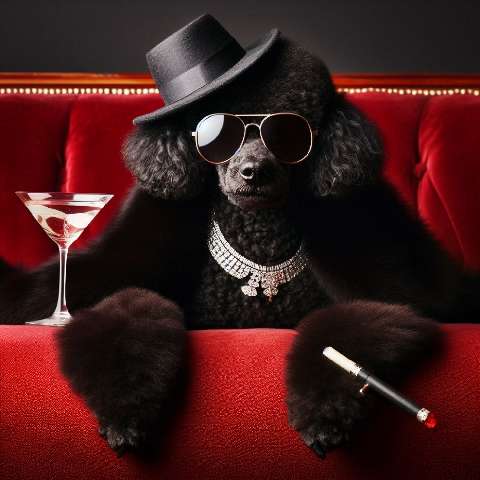 Preview for Luxury-poodle-martini-aifashion-template-b5858