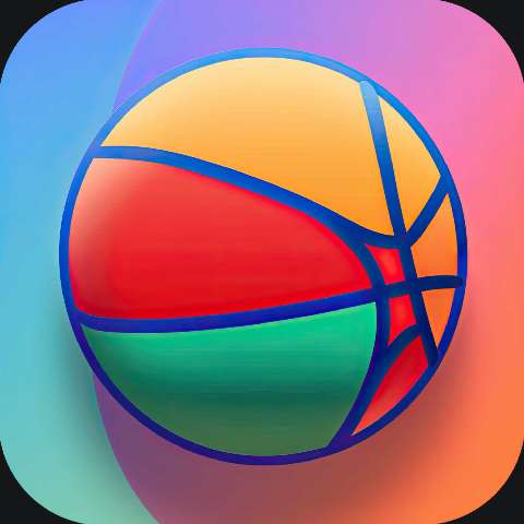 Preview for Multicolor-basketball-icon-colorful-app-template-adbef