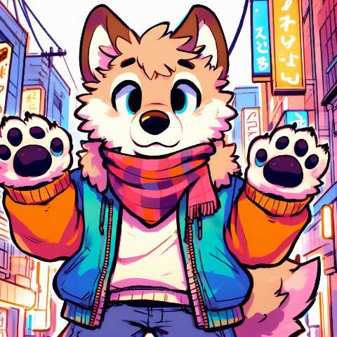 Preview for Anime-wolf-city-character-aiold-template-55b50