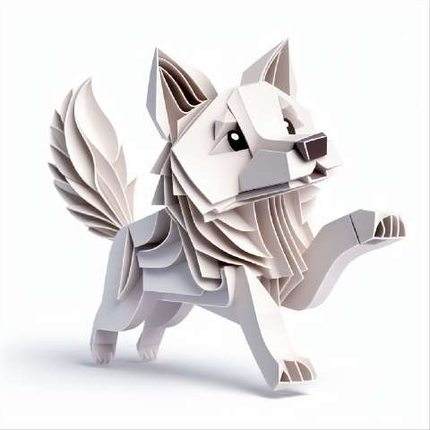 Preview for Origami-wolf-sculpture-aiold-template-ed0f2