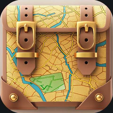 Preview for Vintage-travel-bag-map-design-louis-vuitton-template-69e13