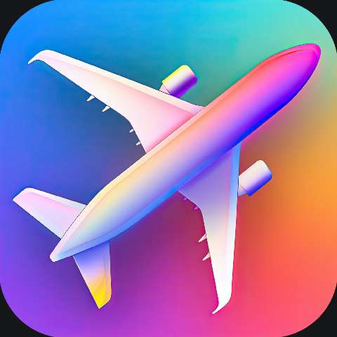 Preview for Colorful-airplane-icon-colorful-app-template-bb76c