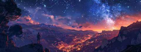 Preview for Starry-night-over-mountains-astrophotography-cover-template-23f62