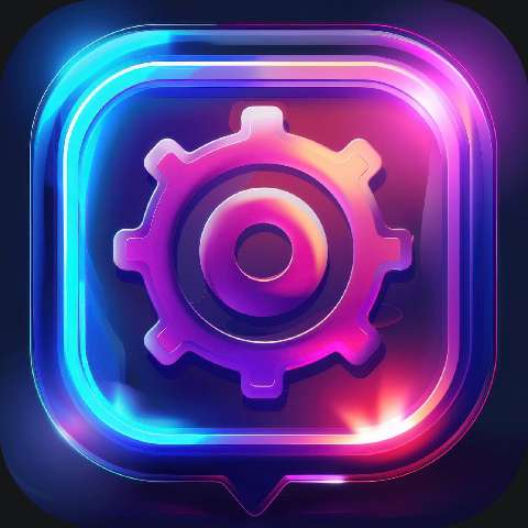 Preview for Neon-gear-icon-settings-app-template-9cdc1