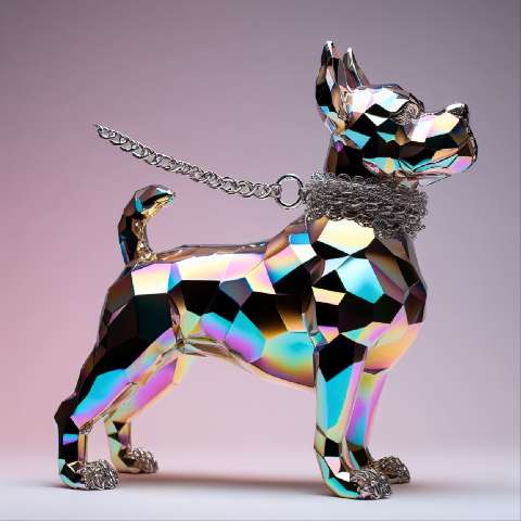 Preview for Iridescent-dog-sculpture-aiold-template-527ea