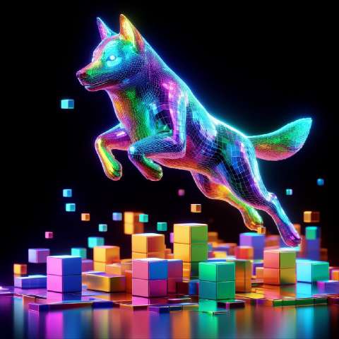 Preview for Neon-wolf-3d-art-aiold-template-b2bcc