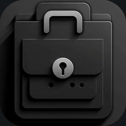 Preview for Secure-briefcase-icon-dark-alloy-template-41bc2