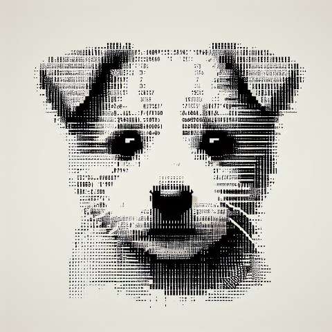 Preview for Glitch-art-dog-portrait-aiold-template-552ed