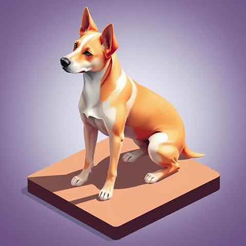 Preview for Digital-dog-illustration-aicartoon-template-a6482