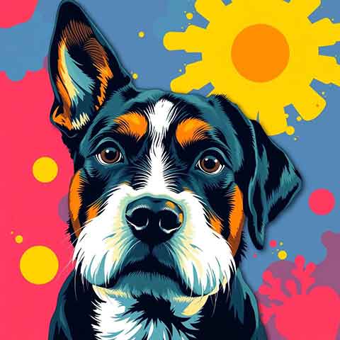 Preview for Pop-art-dog-portrait-aiold-template-69649