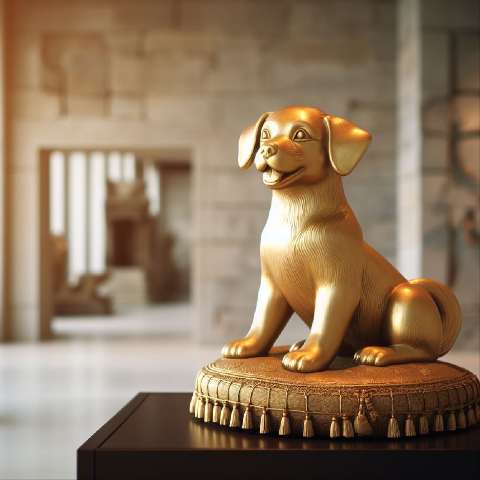 Preview for Golden-dog-statue-decor-aiold-template-1bc48